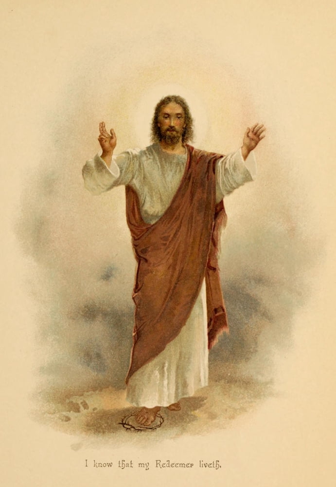 Phillips Brookss Poems 1890 I know that my Redeemer liveth Canvas Art - Unknown (24 x 36)