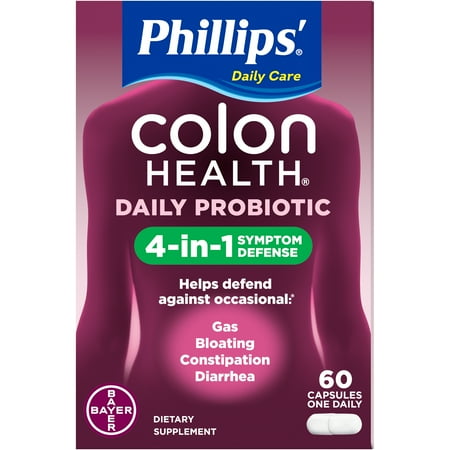 Phillips' Colon Health Probiotic Caps 60 Caps (Pack of 3)