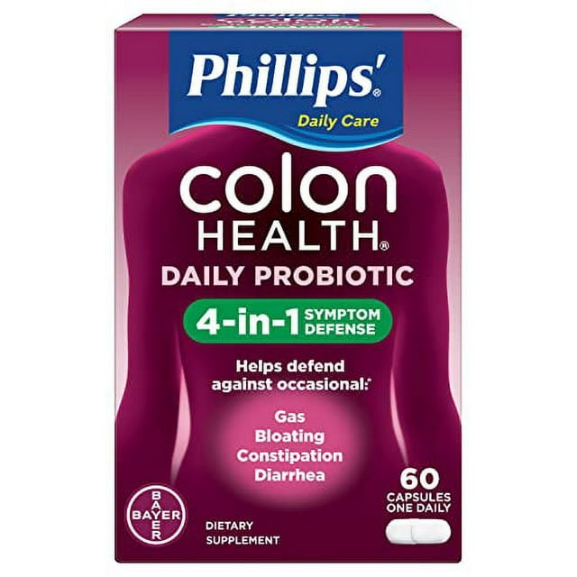 Phillips Colon Health Probiotics Capsules Immune Support Helps
