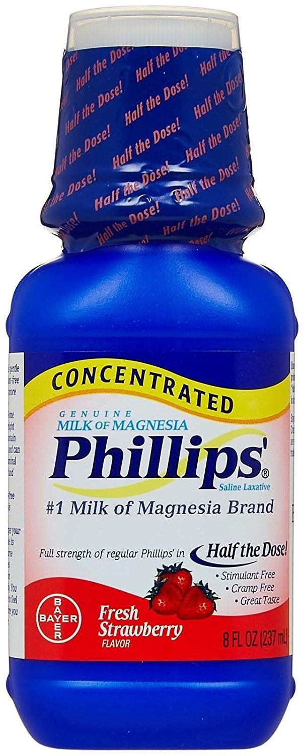 Phillips' Concentrated Milk of Magnesia Saline Laxative, Fresh Strawberry 8 oz - image 1 of 3