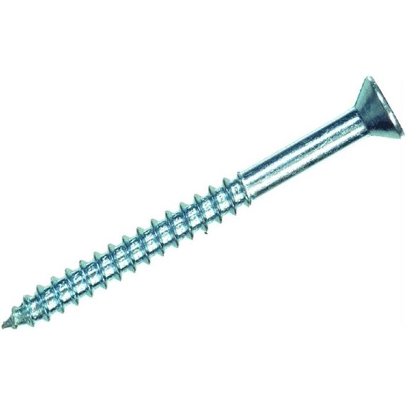 Hillman Phillips Flat Head Wood Screw - Steel, Zinc Finish - Pack Of 1