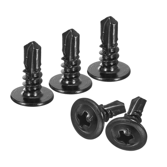 Uxcell Phillips Head Self Tapping Screws, 200Pcs #10x1/2" Sheet Metal Screw