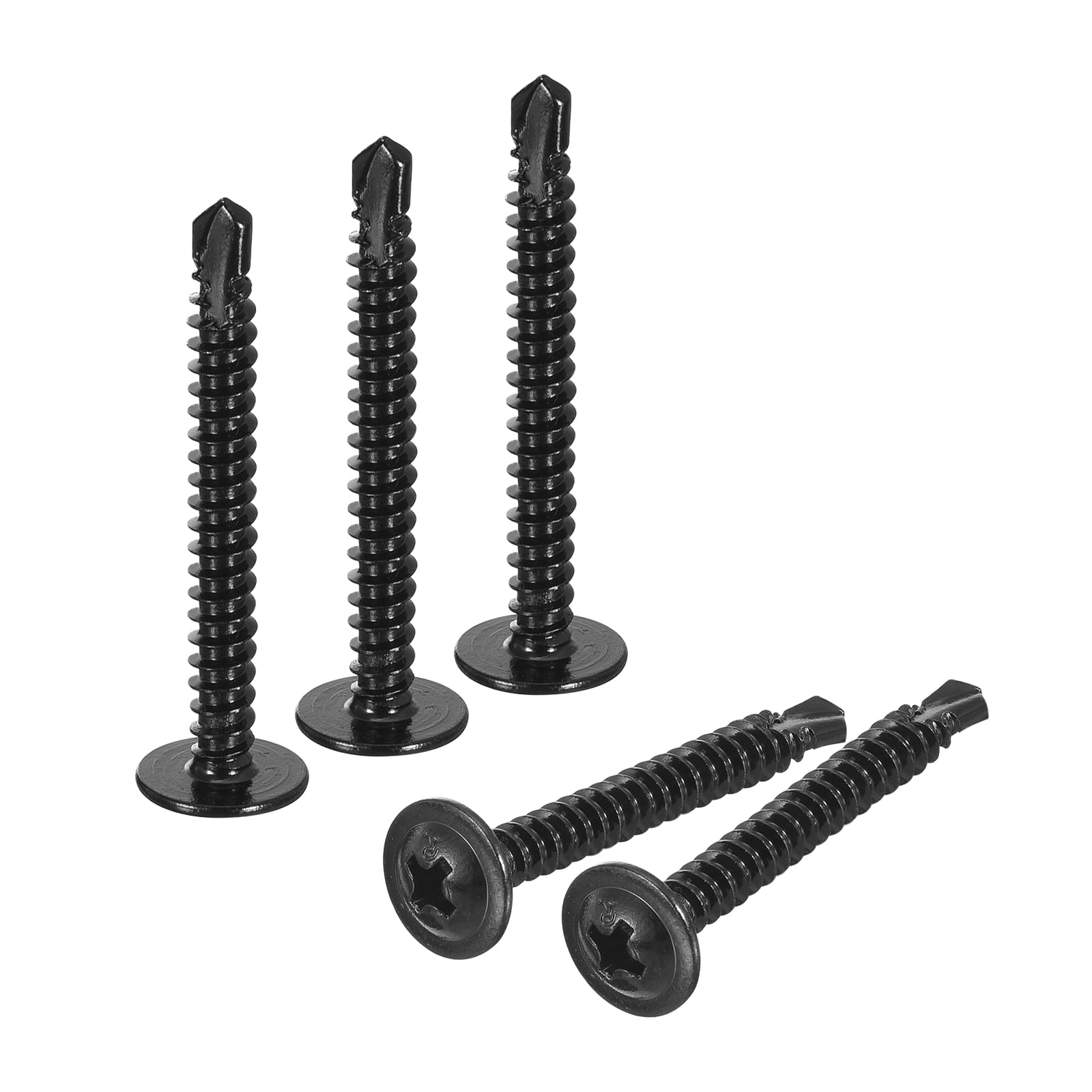 Phillips Head Self Tapping Screws, 200pcs 8x11/2" Sheet Metal Screw