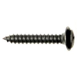 Phillips Oval Head Trim Screw, Size: 8 X 1", Head Size: #6, Finish: Black Oxide, Qty: 10