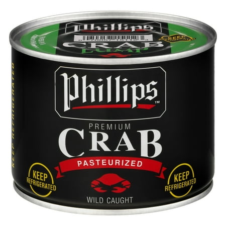 Phillips Pasteurized Canned Lump Crab Meat, 16 oz.