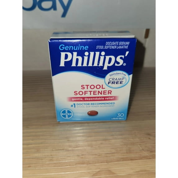 Phillips' Stool Softener Liquid Gels 30-Count Box, Pack of 2