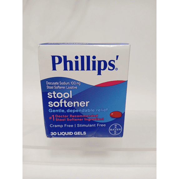 Phillips' Stool Softener Liquid Gels 30-Count Box, Pack of 2
