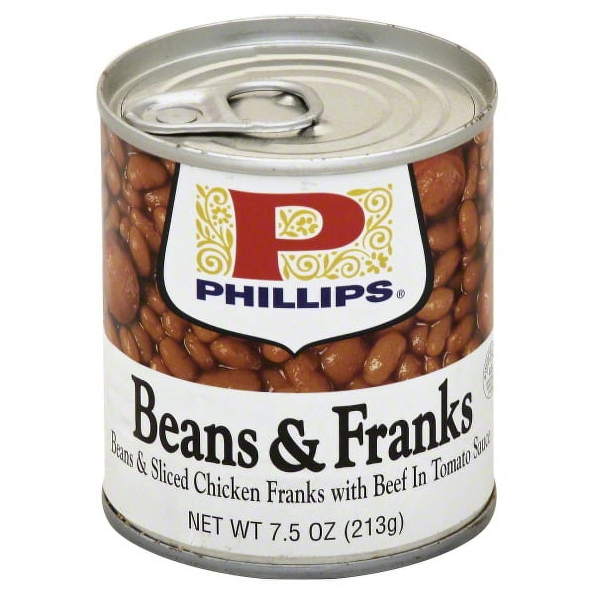 Phillips with Beef and Tomato Sauce Beans & Franks, 7.5 oz Can