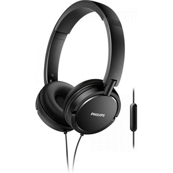 Phillps Wired Headphones with Cable Folding and Microphone SHL5005, Black