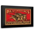 thumbnail image 1 of Phillumenart 24x17 Black Modern Framed Museum Art Print Titled - Three Tiger - Best Matches, 1 of 5