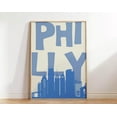thumbnail image 1 of Philly Art Print Vintage Philadelphia Wall Art Retro Poster Minimalist Wall Art Philadelphia Poster Trendy Home Decor Art Blue Wall Art, Modern Wall Decor, 12x18 UNFRAMED, 1 of 2