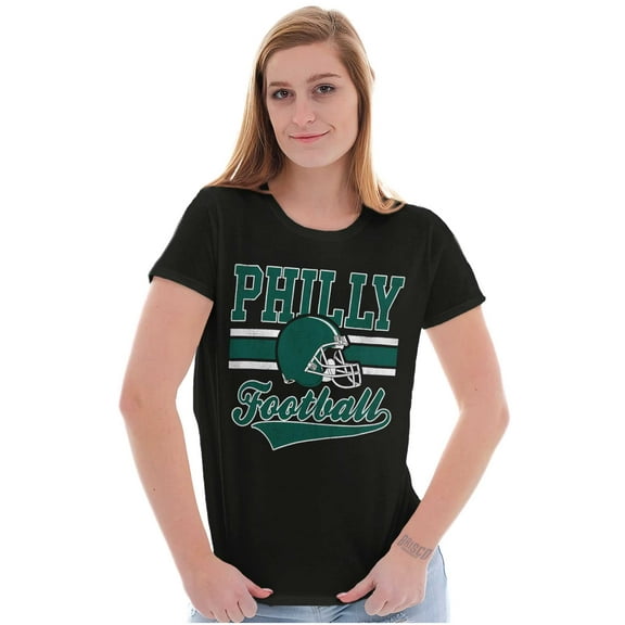 Philly Pennsylvania Football Helmet Womens Slim Fit Graphic Tee Brisco Brands L