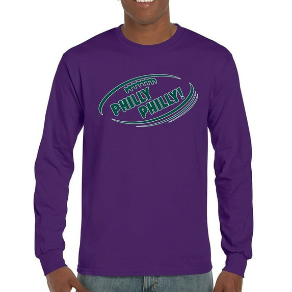 Philly Philly Funny Long Sleeve T-shirt Philadelphia Fan Football League Ball Game Champs City of Brotherly Love