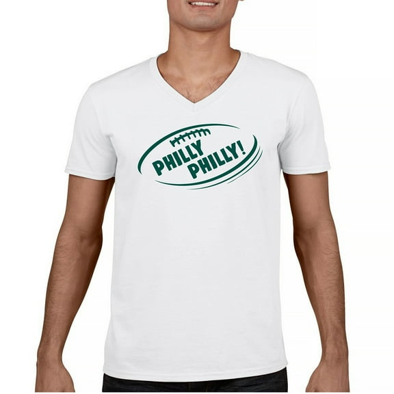 Philly Philly Funny V-Neck T-shirt Philadelphia Fan Football League Ball Game Champs City of Brotherly Love Tee