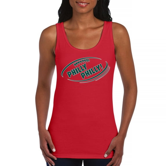 Philly Philly Funny Women's Tank Top Philadelphia Fan Football League Ball Game Champs City of Brotherly Love