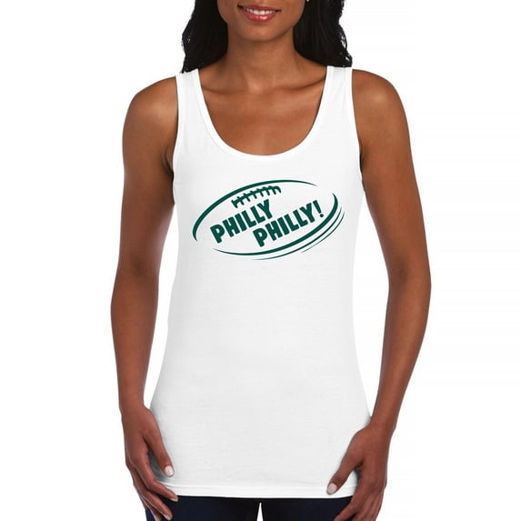 Philly Philly Funny Women's Tank Top Philadelphia Fan Football League Ball Game Champs City of Brotherly Love