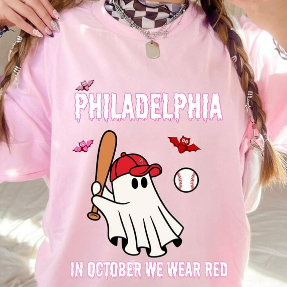 Philly Red October Comfort Colors Tee: Spooky Graphic Shirt