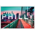 thumbnail image 1 of Philly - Skyline Wall Poster, 22.375" x 34", Framed, 1 of 2