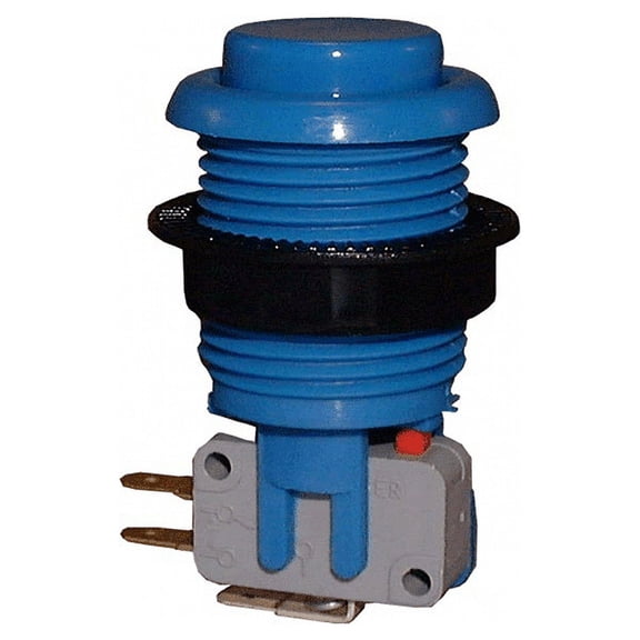 Philmore 30-783 Video Game Push Button Assembly w/Switch, Blue