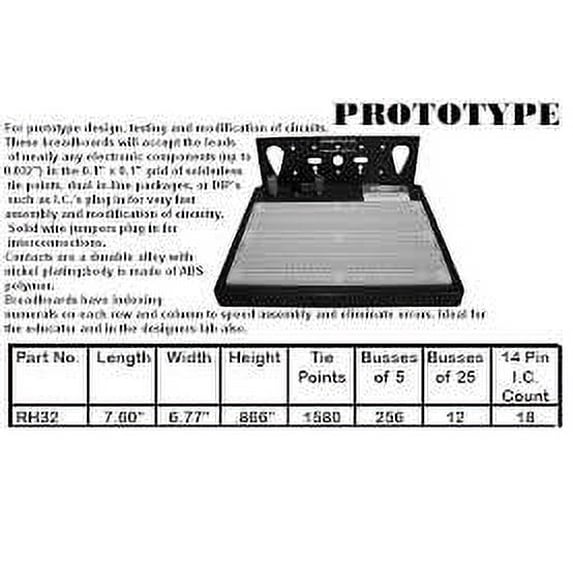 Philmore RH32 Protoboard 1580 Tie Points - RH32