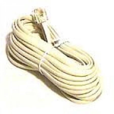 Philmore TEC20 Ivory 25 ft 4 Conductor Modular Telephone Cable