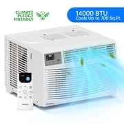 PhiloDeco 14000 BTU Window Air Conditioner 700 sq ft. Ac Units Intelligent , LED Diswplay Screen, with Remote Control, Can Be Used as a Dehumidifier/Fan, Operates Quietly, Energy-Saving. 24 Timer