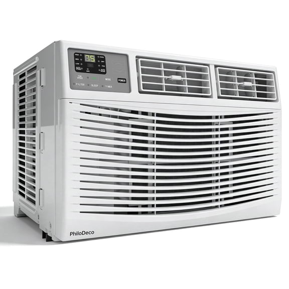 PhiloDeco 18000 BTU Window AC – Smart Control, 3-in-1 Dehumidifier & Fan, Cools 1000 sq. ft., Quiet, Energy-Saving, 24H Timer, 208/230 VOLTS