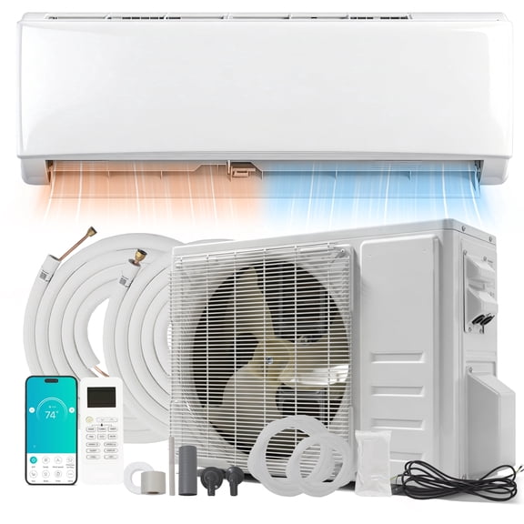 PhiloDeco 24000 BTU Mini Split Air Conditioner and Heater Wi-Fi Inverter Wall-Mounted Mini Split, Air Conditioner & Heat Pump with Full Installation Kit for Efficient Climate Control
