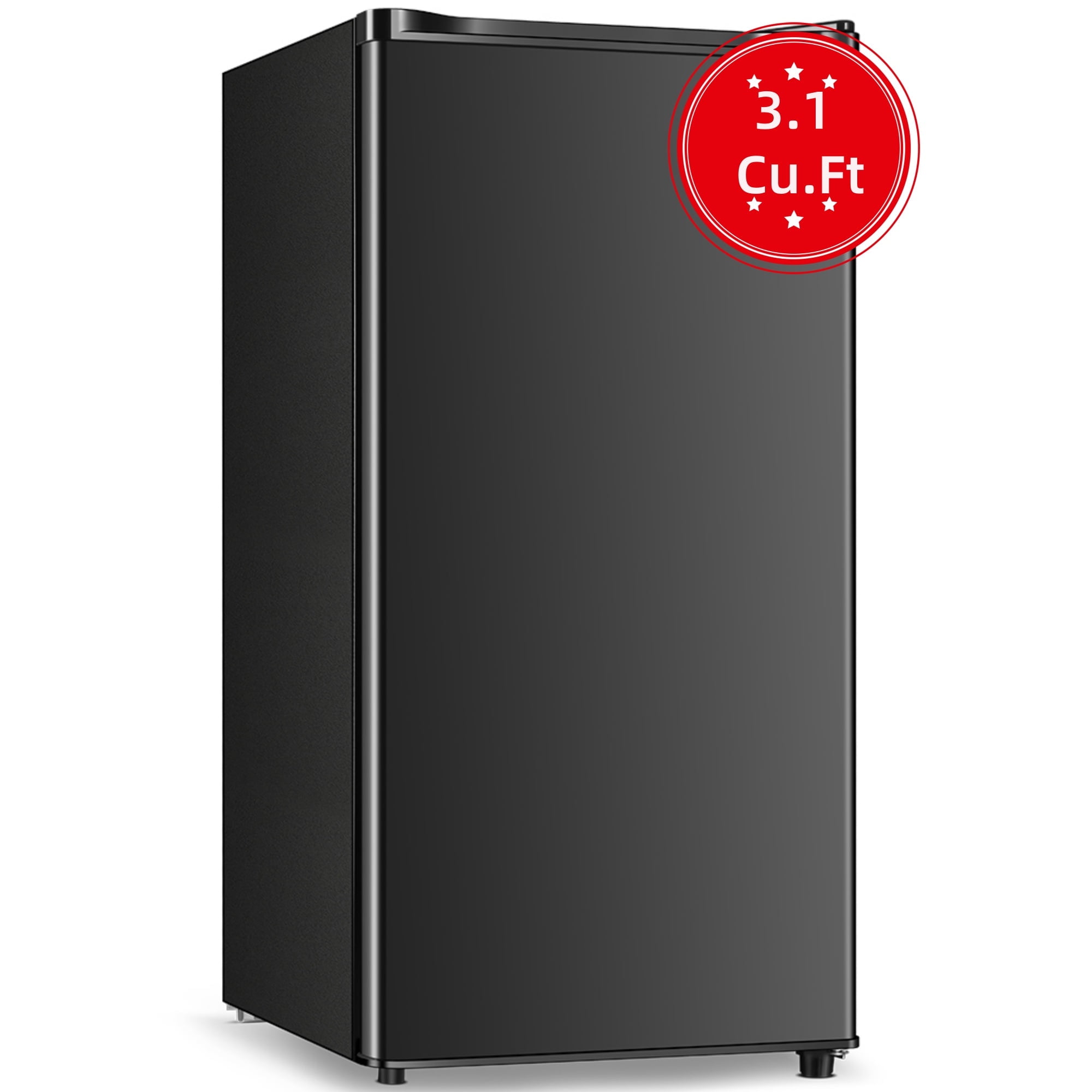 PhiloDeco 3.1 Cu.Ft Compact Refrigerator with Freezer, Adjustable Thermostat, Removable Shelves, Mini Fridge for Apartment, Office, Dorm, Black