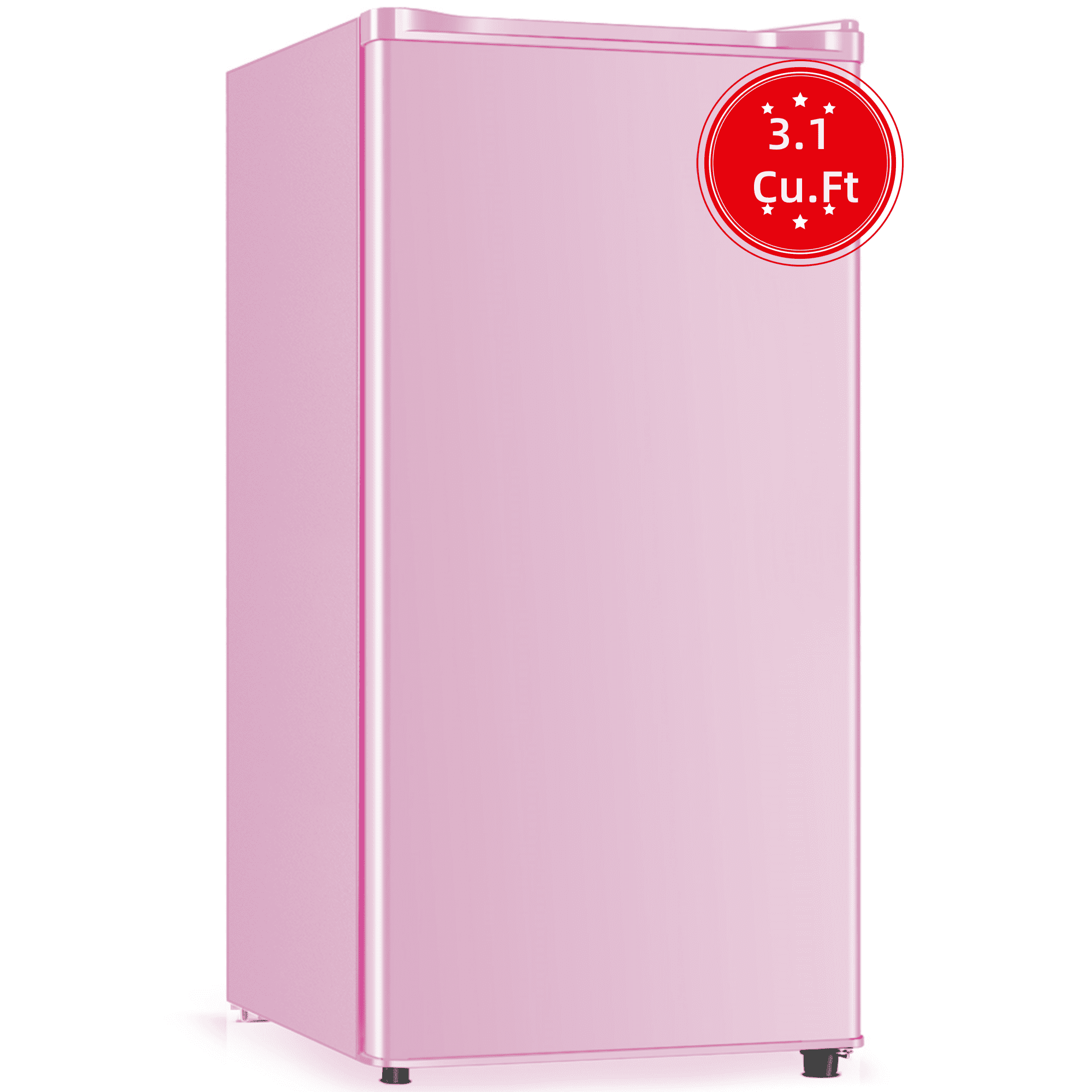PhiloDeco 3.1 Cu.Ft Compact Refrigerator with Freezer, Adjustable Thermostat, Removable Shelves, Mini Fridge for Apartment, Office, Dorm, Pink