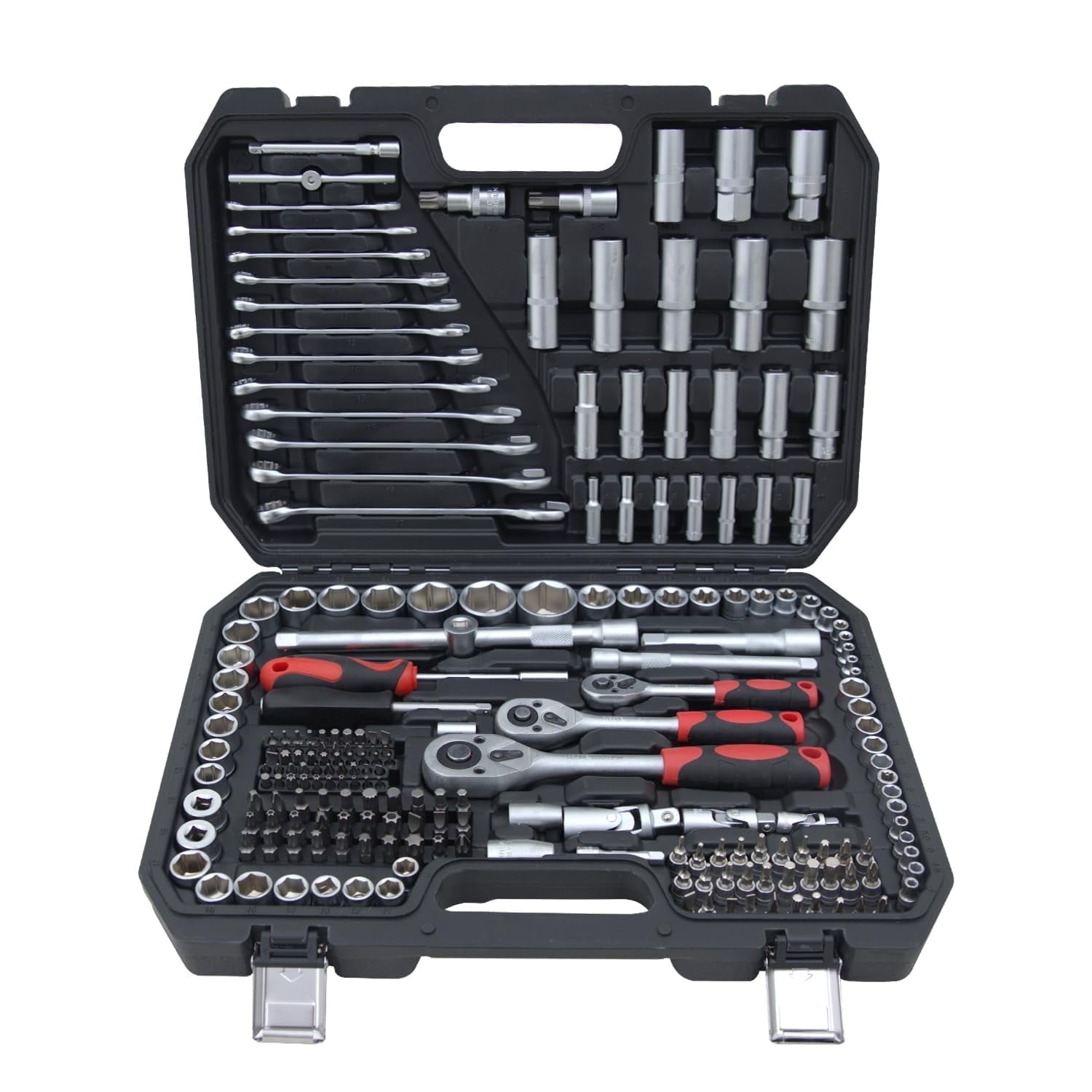Sockets Essentials Kcpolre 216-Piece Professional Socket Wrench Sets, 1/4