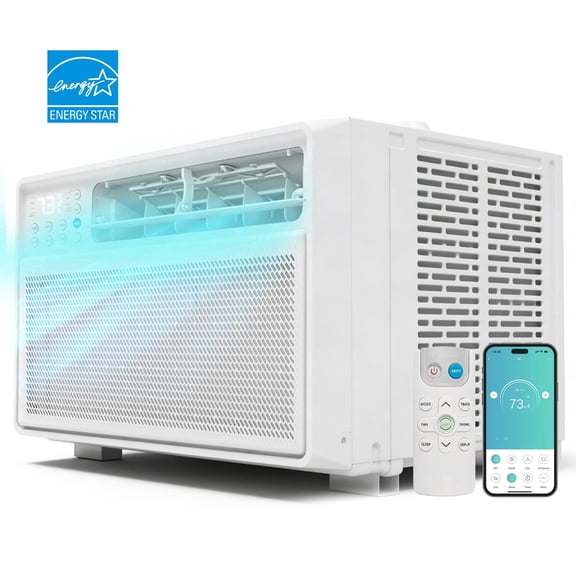 PhiloDeco Window Air Conditioner,12000 BTU 520 sq ft. Air Conditioner Window unit with Wifi Inverter Ac, Remote Control, Ultra Quiet & Easy Installation