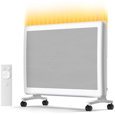 Philodeco Convection Panel Space Heater, Silent and Draught-Free 1500W Portable and Wall-Mounted, with Intelligent Thermostat, Timer, Remote Control, Child Lock