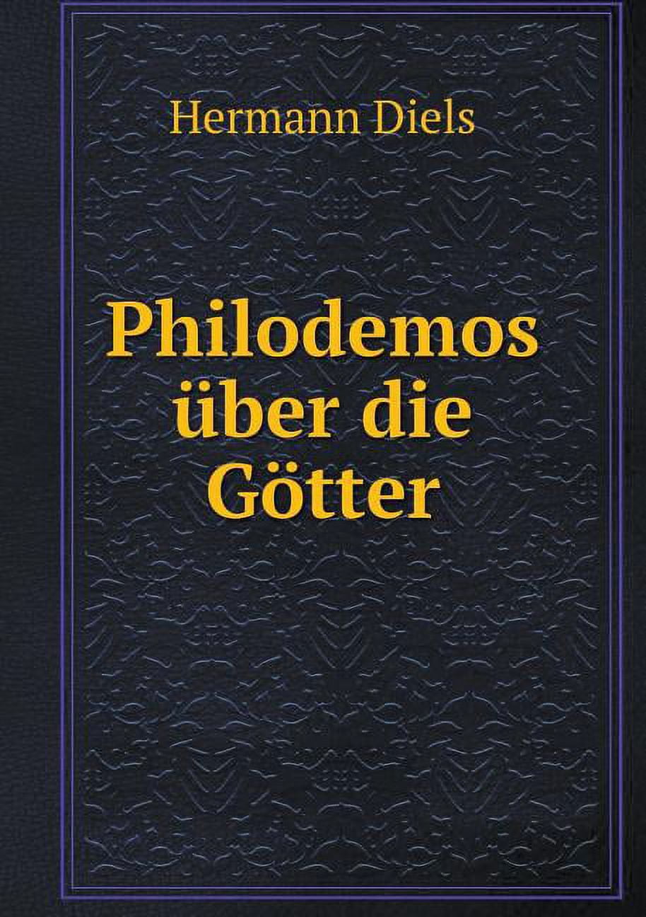 Philodemos Über Die Götter (Paperback)