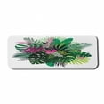 thumbnail image 1 of Philodendron Computer Mouse Pad, Exotic Bouquet of Tropical Plants Leaves and Flowers on Plain Backdrop, Rectangle Non-Slip Rubber Mousepad Large, 31" x 12" Gaming Size, Multicolor, by Ambesonne, 1 of 2