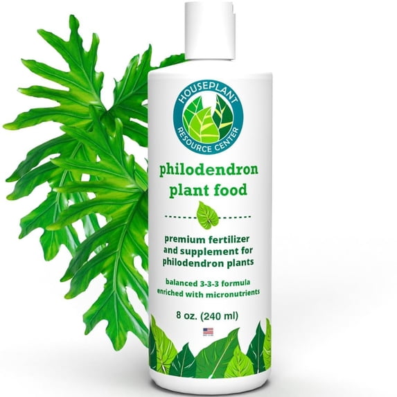 Philodendron Fertilizer - Indoor House Plant Fertilizer - Tropical Plant Food - Urea-Free Care - Liquid Fertilizer for Indoor Plants - NPK Ratio of 3-3-3 for Healthy Roots, Stems, Leaves 8 Ounces