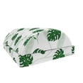 thumbnail image 1 of Philodendron Foot Rest, Continuous Pattern with Tropical Jungle Foliage on Shadowy, Non-Slip Backing Adjustable Ergonomic Memory Foam Leg Support for Office, Emerald Fern Green, by Ambesonne, 1 of 5
