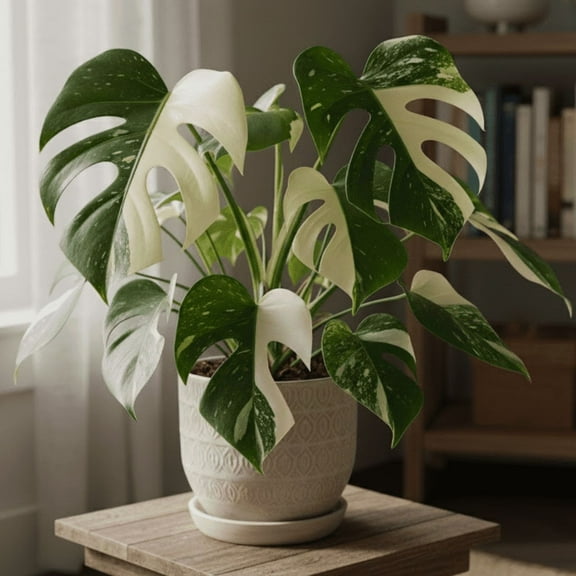 Philodendron Monstera Thai Constellation Live Plants, Thai Constellation Monstera Houseplant, in 4 Inches Pot