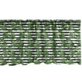 thumbnail image 1 of Philodendron Window Valance, Irregular Arrangement of Tropical Leaves on Horizontal Stripes, Curtain Valance for Kitchen Bedroom Decor with Rod Pocket, 54" X 18", Olive Green Grey, by Ambesonne, 1 of 3