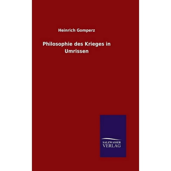 Philosophie des Krieges in Umrissen (Hardcover)