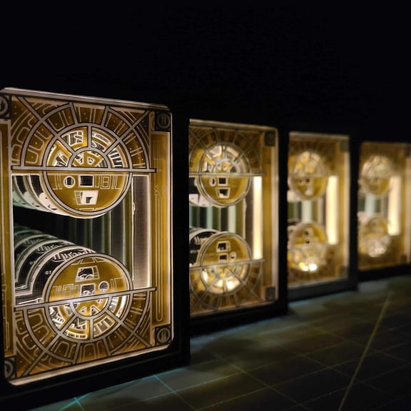 Philosophies Star Wars hand cut playing cards with LEDsby 3Decks Designs