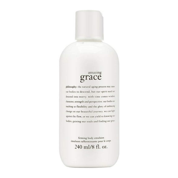 Philosophy Amazing Grace Firming Body Emulsion for Women, for Dry, Aged or Wrinkled Skin, 8.0 Ounce