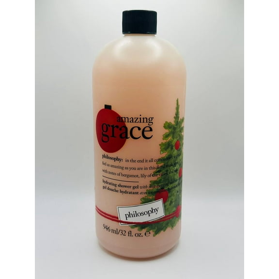 Philosophy Amazing Grace Hydrating Shower Gel 32 oz | Floral Scent | Skin-Hugging Moisture Complex | Daily Body Wash for Soft, Smooth Skin