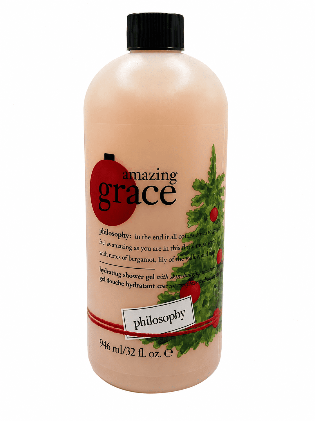 Philosophy Amazing Grace Hydrating Shower Gel 32 oz | Floral Scent | Skin-Hugging Moisture Complex | Daily Body Wash for Soft, Smooth Skin