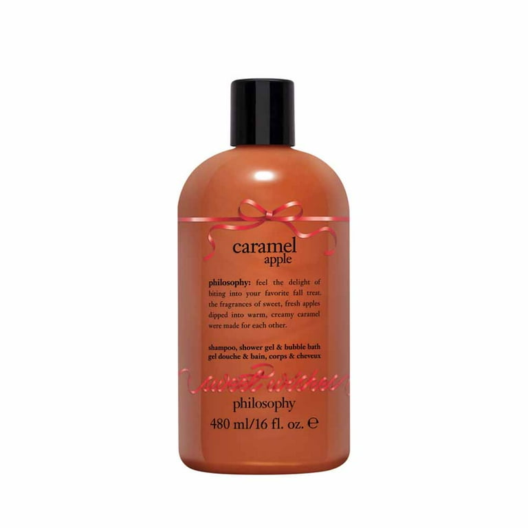 Philosophy Caramel Apple Shampoo, Shower Gel, Bubble Bath 16 oz