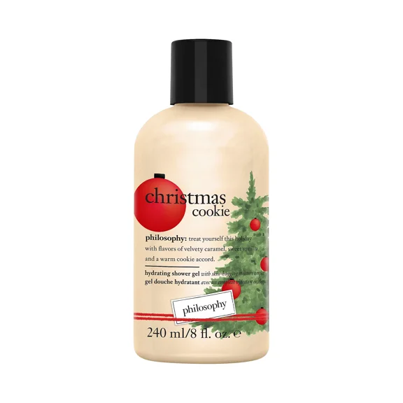 Philosophy Christmas Cookie Holiday Shower Gel 8 oz | Moisturizing & Creamy Body Wash