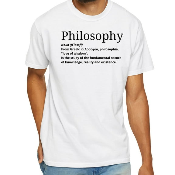 Philosophy Definition T-Shirt – Minimalist Academic Tee for Thinkers, Students & Scholars