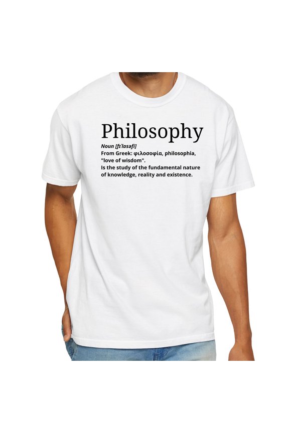 Philosophy Definition T-Shirt – Minimalist Academic Tee for Thinkers, Students & Scholars
