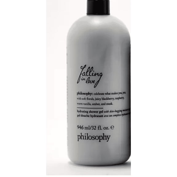 Philosophy Falling in Love Hydrating Shower Gel 32 oz, Daily Body Cleanser