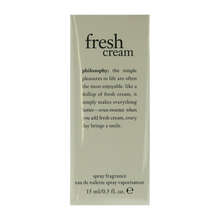Philosophy Fresh Cream Eau De Toilette Spray 0.5 Oz